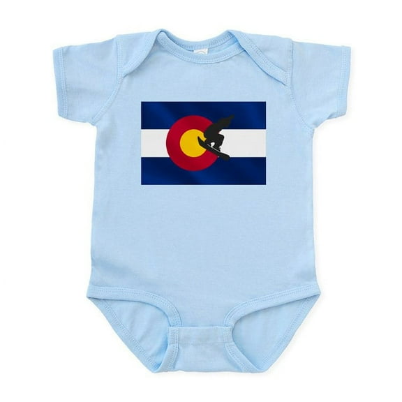 CafePress - Colorado Snowboarding Infant Bodysuit - Baby Light Bodysuit, Size Newborn - 24 Months
