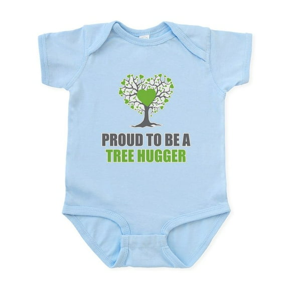 CafePress - Tree Hugger Infant Bodysuit - Baby Light Bodysuit, Size Newborn - 24 Months
