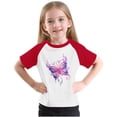 thumbnail image 1 of RXIRUCGD 2025 Vêtements d'Été pour Enfants Tout-Petits Garçons Filles Mode Mignon Col Rond Imprimé Manches Courtes Haut, 1 of 6