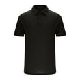 thumbnail image 2 of pstuiky Camisa de manga corta para hombre, Blusa deportiva informal de manga corta con cuello vuelto para hombre ropa de hombre xxl, 2 of 7