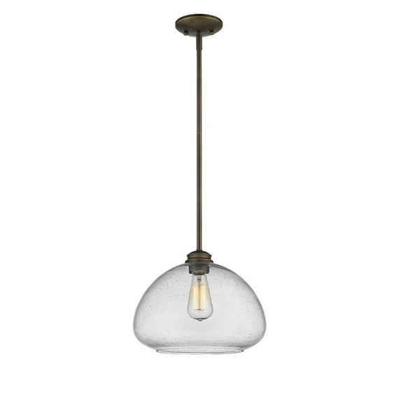 1 Light Pendant in Traditional Style 13 inches Wide By 10 inches High-Olde Bronze Finish Bailey Street Home 372-Bel-2019948
