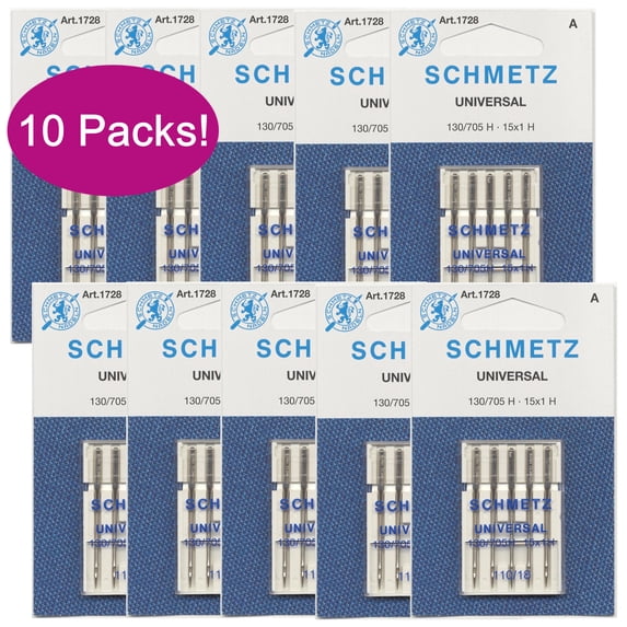Schmetz Universal Needles Size 110/18, 130/705 H (1728), 5 Count, Multipack of 10