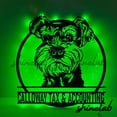 thumbnail image 2 of Shinelab Peeking Miniature Schnauzer Metal Sign LED Wall Art, Custom Dog Potrait Wall Decor 11433, 2 of 3