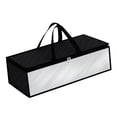 thumbnail image 1 of Bolsa de almacenamiento de ropa plegable, bolsa de almacenamiento de sombreros, cremalleras resistentes, organizador de edredones Negro, 1 of 9