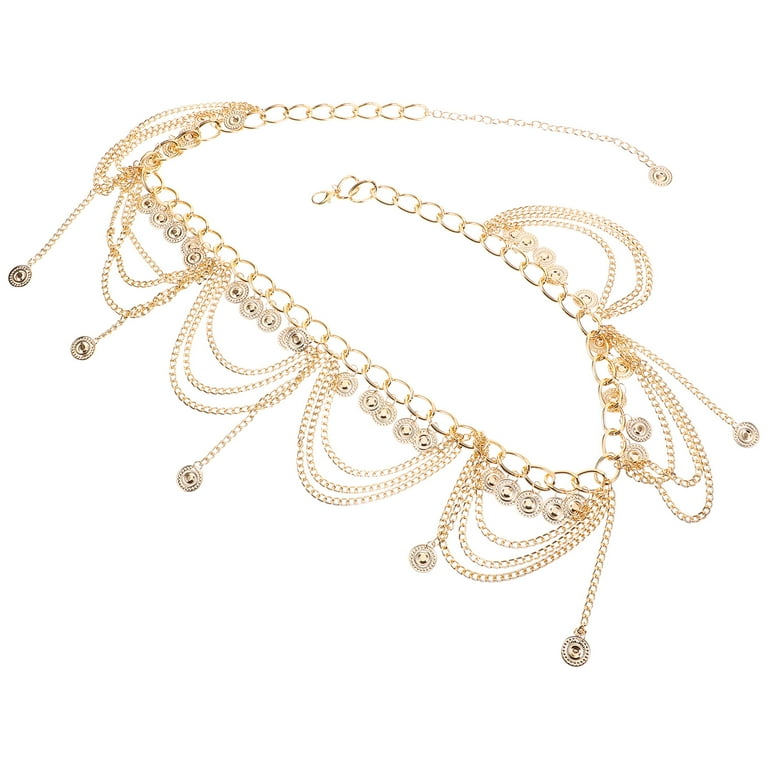 Golden Zinc Alloy Belly Waist Chain for Women Suitable for  display picture 2