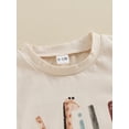 thumbnail image 5 of vera natura Baby Boy 1st Birthday Outfits Letter Print Short Sleeve T-Shirts Elastic Waist Long Pants 2Pcs Clothes Set, 5 of 9