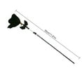 thumbnail image 3 of Cat Bell Wand Interactive Wing Retractable Cat Feather Teaser Kitten Teaser Toy, 3 of 10