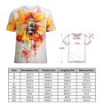 thumbnail image 2 of Bee And Flowers T-Shirt O Neck Oversize T-Shirts Short Sleeve Classic Tees Women Summer Graphic Tops, 2 of 5