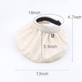 thumbnail image 3 of 2 in 1 Sun Visor Hat Wide Brim Summer UV Protection Beach Cap Foldable Dual Purpose Headband for Women(Black), 3 of 4