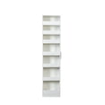 thumbnail image 3 of Jopath 7 Tier Pull-Out Multi-Tier Storage with Handle and Wheels, Single-Sided Open Shelf Multi-Functional Storage for Kitchen Living Room Narrow Spaces White, 3 of 9