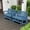 Blue, variant on SERWALL 2 Person Patio Glider Rocking Chair, Weather-Resistant Swinging Bench for Outdoor Porch Garden
