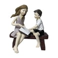 thumbnail image 2 of Linda lectura estatuilla niño decorativo estatua ornamento arte de resina para escritorio boda Oficina sala de decoración BLESIY Escultura de mesa, 2 of 8