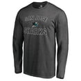 thumbnail image 2 of Men's Heathered Gray San Jose Sharks Victory Arch Long Sleeve T-Shirt, 2 of 3