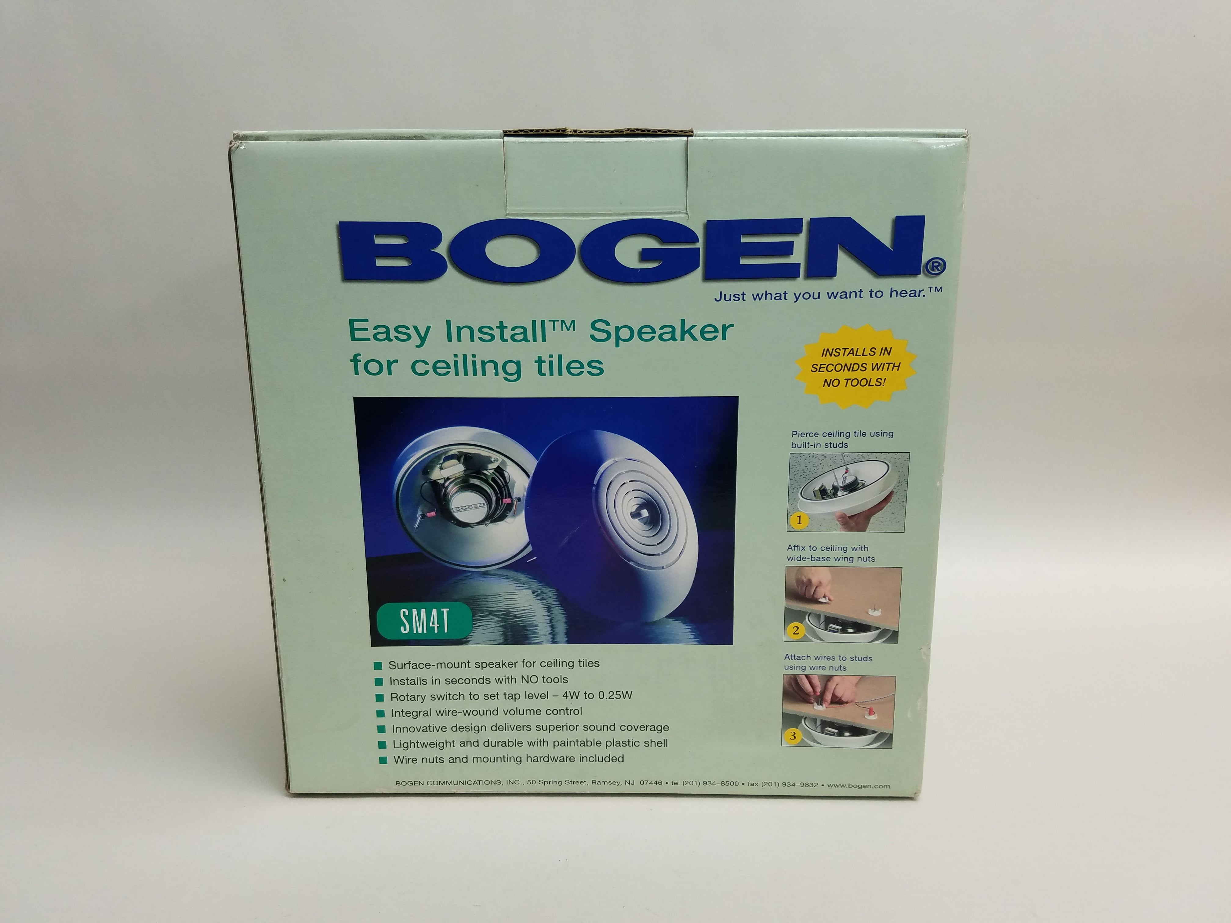 New Bogen SM4T Easy Install Ceiling Speaker - Walmart.com