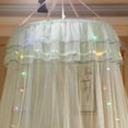 thumbnail image 4 of AMERTEER Lace Dome Mosquito Net Ceiling-Mounted Mosquito Netting Canopy Fly Insect Protect Single Double Bed Netting Curtain, 4 of 9