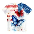 thumbnail image 5 of OKSALE Memorial Day T Shirts for Girls 4th of July T Shirt Party In The USA American Girl Short Sleeve Tops for Kids Toddlers Patriotic Tshirt Aged 3-12Y, 5 of 6