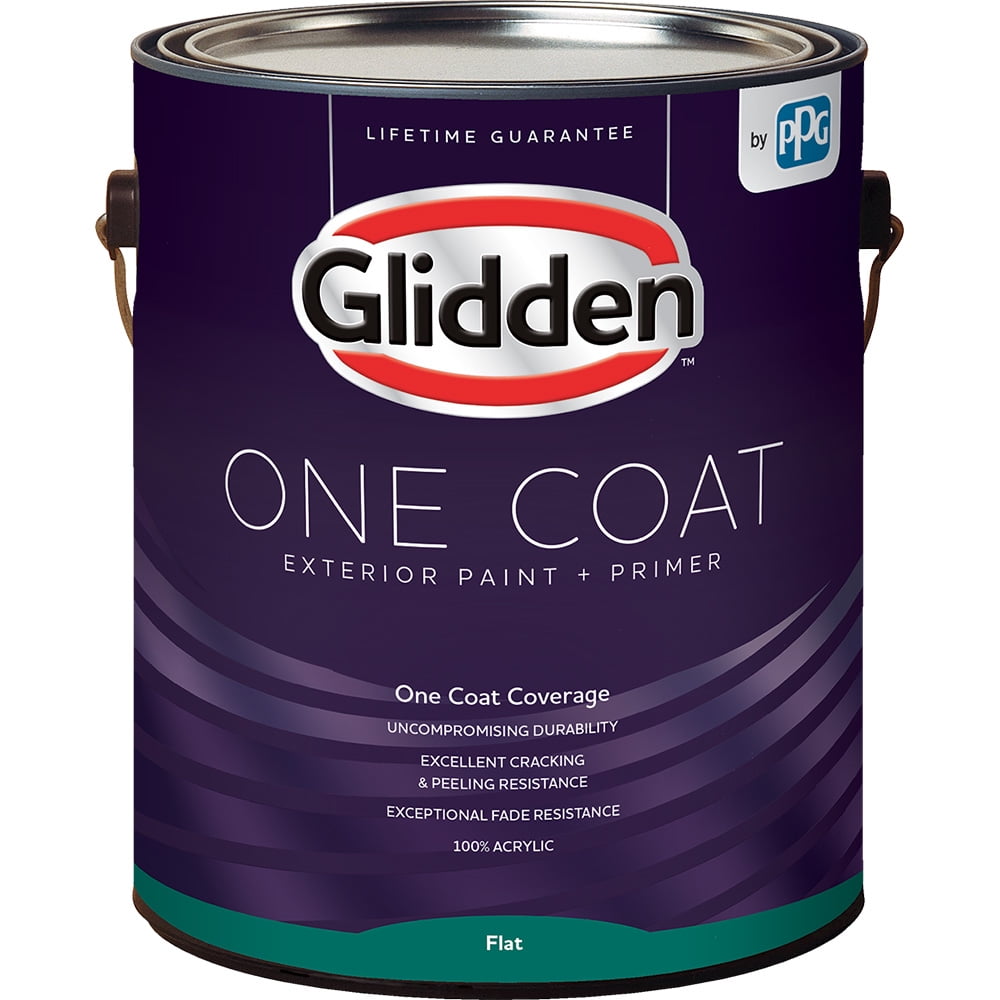 Thin Ice Glidden One Coat Exterior Paint And Primer Walmart Com Walmart Com