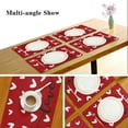 thumbnail image 3 of Valentine''s Day Love Heart Red Buffalo Check Placemats Set of 4 Table Mat Mother''s Day Rose Tulip Flowers Table mats Placemat Heat-Resistant Stain Resistant for Kitchen Dining Decoration 12" x 18", 3 of 6