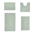 thumbnail image 2 of Better Trends Premium 4 Piece Bathroom Rug Set 100% Cotton, Extra Soft Tufted Bath Mat, Water Absorbent & Reversible Mat, Dark Sage Lux Collection, 2 of 2