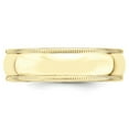 thumbnail image 3 of Solid 10k Yellow Gold 6mm Milgrain Plain Classic Dome Men's Wedding Band Ring Size 12.5, 3 of 5