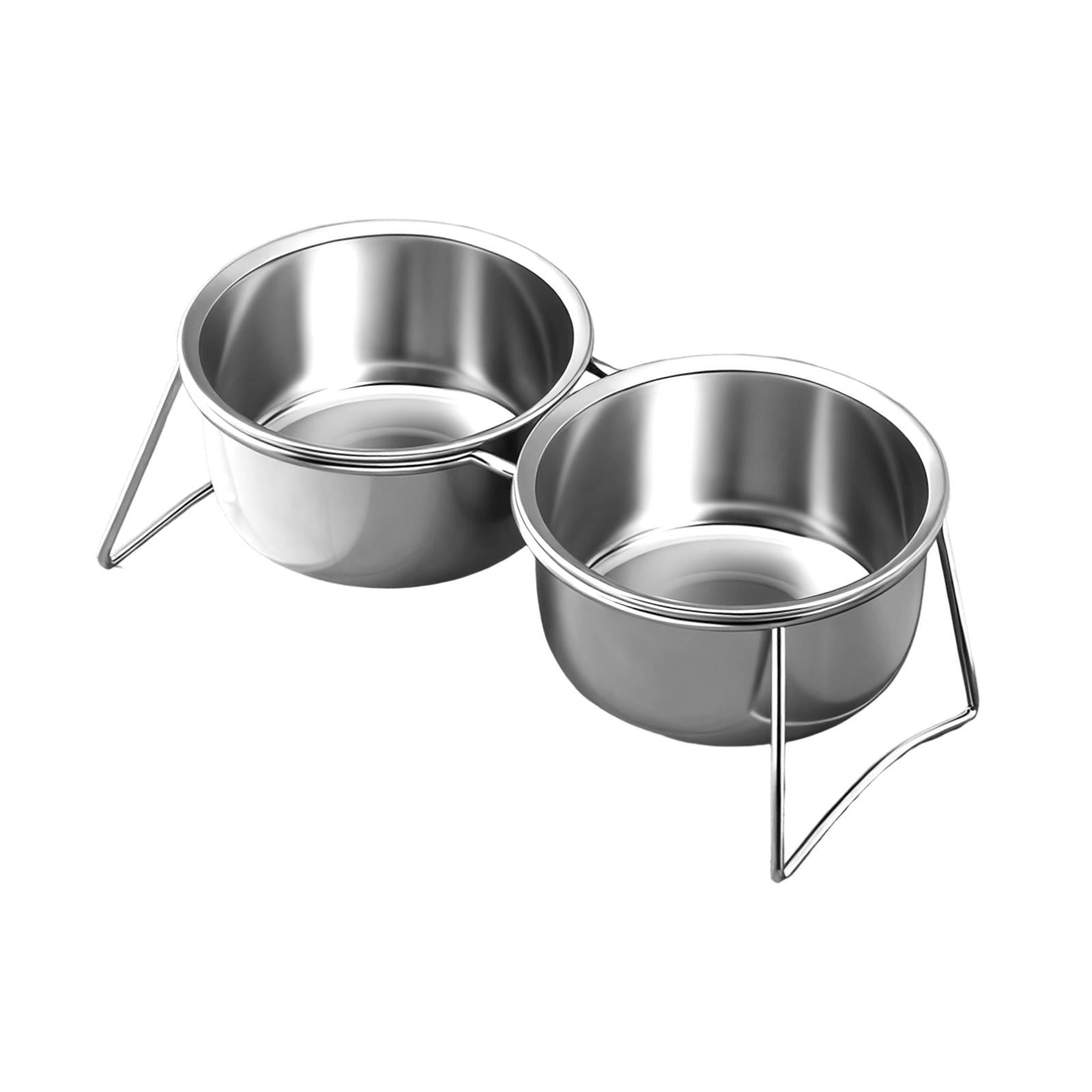 Pet Dish Raised Dog Bowl Elevated Feeding Stand Stainless Steel Material for Dogs Cats