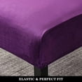 thumbnail image 6 of Armless Accent Chair Covers, Stretch Armless Chair Slipcover Velvet Removable Covers Furniture Protector for Living Room Bedroom, 6 of 7