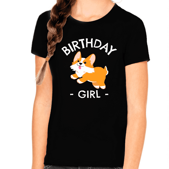 Birthday Girl Shirt Youth Toddler Birthday Shirt Cute Dog Birthday Shirt Birthday Girl Gift