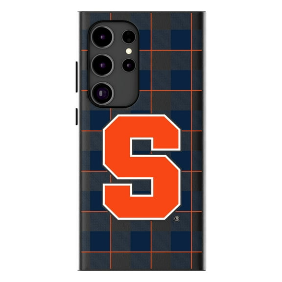 Keyscaper Syracuse Orange Plaid Galaxy Magnetic Bump Case