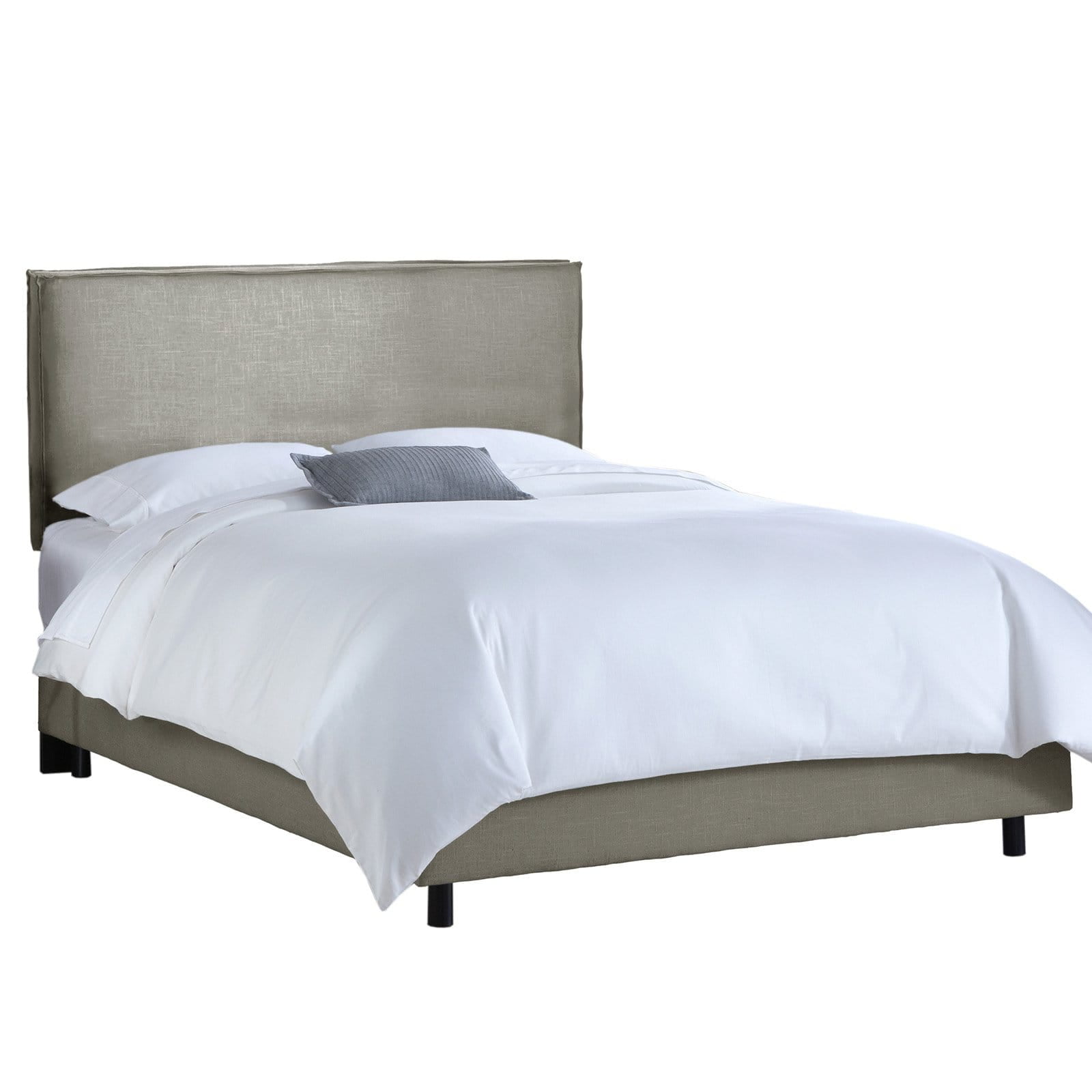 French Seam Slipcover Linen Upholstered Bed