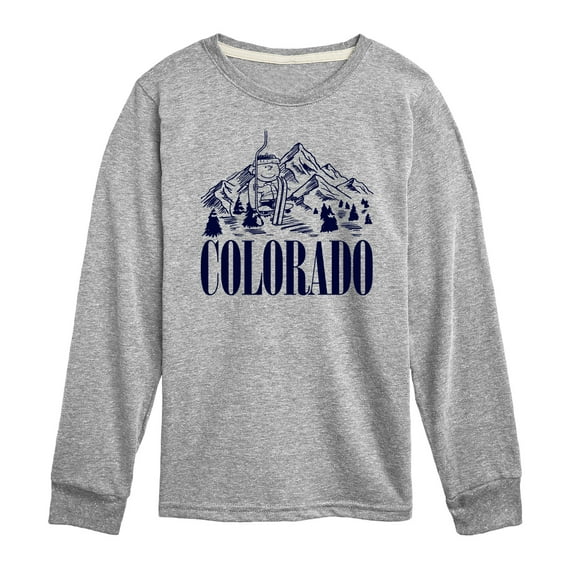 Peanuts - Colorado Charlie Brown - Toddler And Youth Long Sleeve Graphic T-Shirt