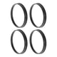 thumbnail image 1 of Anillos centrados de cubo de rueda de 82.1 mm a 78.1 mm, negros, de policarbonato, 4 Pcs, 1 of 1