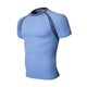 thumbnail image 1 of pstuiky Camisas de manga corta para hombre, Camisa informal de manga corta con cuello alto y botones para hombre, color liso camisetas de hombre xxxl, 1 of 3