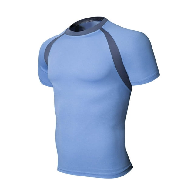 Admvng T-Shirts Surdimensionnés pour Hommes Col Rond Mode Décontractée Manches Courtes Séchage Rapide Coupe Ajustée Chandails de Gym Hommes M-4TG