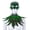 Green, variant on Gothic Crow Owl Mask with Feather Shawl,Halloween Bird Raven Feathers Costume for Role-Play Party,Christmas,Masquerad