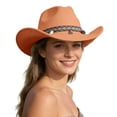 thumbnail image 1 of Western Frontier Style Cowboy Hat for Everyday Wear and Classic Rancher Sun Outdoor Adventure Riding Country Fashion Accessory, 1 of 4