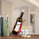 thumbnail image 5 of TOOARTS Estante de vino Gecko Estante de vino Escultura de metal decoración Artesanía Tooarts escultura de hierro, 5 of 6