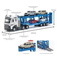 thumbnail image 3 of Vehículos de transporte de construcción de ingeniería fundida a presión, juguetes de camiones, modelo de camión de aleación a escala 1:50, adornos con luz de sonido para niños, 3 of 4