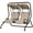 Beige, variant on Resenkos 2-Seater Swing With Canopy, Patio Garden Swing, Poolside Relaxation, Backyard Seating, Gray