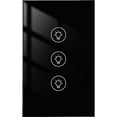 thumbnail image 1 of Graflsoa Smart WiFi Dimmer Switch with App Control, 1/2/3 Gang Touch Panel, 90-250V, US Standard, Black, Compatible with Alexa and Tuya for Home Automation, 1 of 7