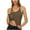 Brown, variant on Womens Racerback Tank Tops with Built in Bra Casual Sport Workout Yoga T Shirt Sleeveless Athletic Gym Tees (2XL, Brown)