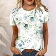 thumbnail image 2 of XFHLMJFF Summer Tank Top Women Loose Fit Flowy Dressy T-Shirts Floral Short Sleeve Fashion Blouses Multiple Colors Available Look Casual Summer Clothes 2024, 2 of 6