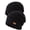 Balck+Black, variant on Slouchy Beanie Hats for Men Warm Winter Hats Mens Beanie Cap Lined Knit Thick Hat (Black & White 2 Piece)