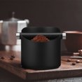 WSTEER Coffee Knock Box Stainless Steel Espresso Knock Container Dump