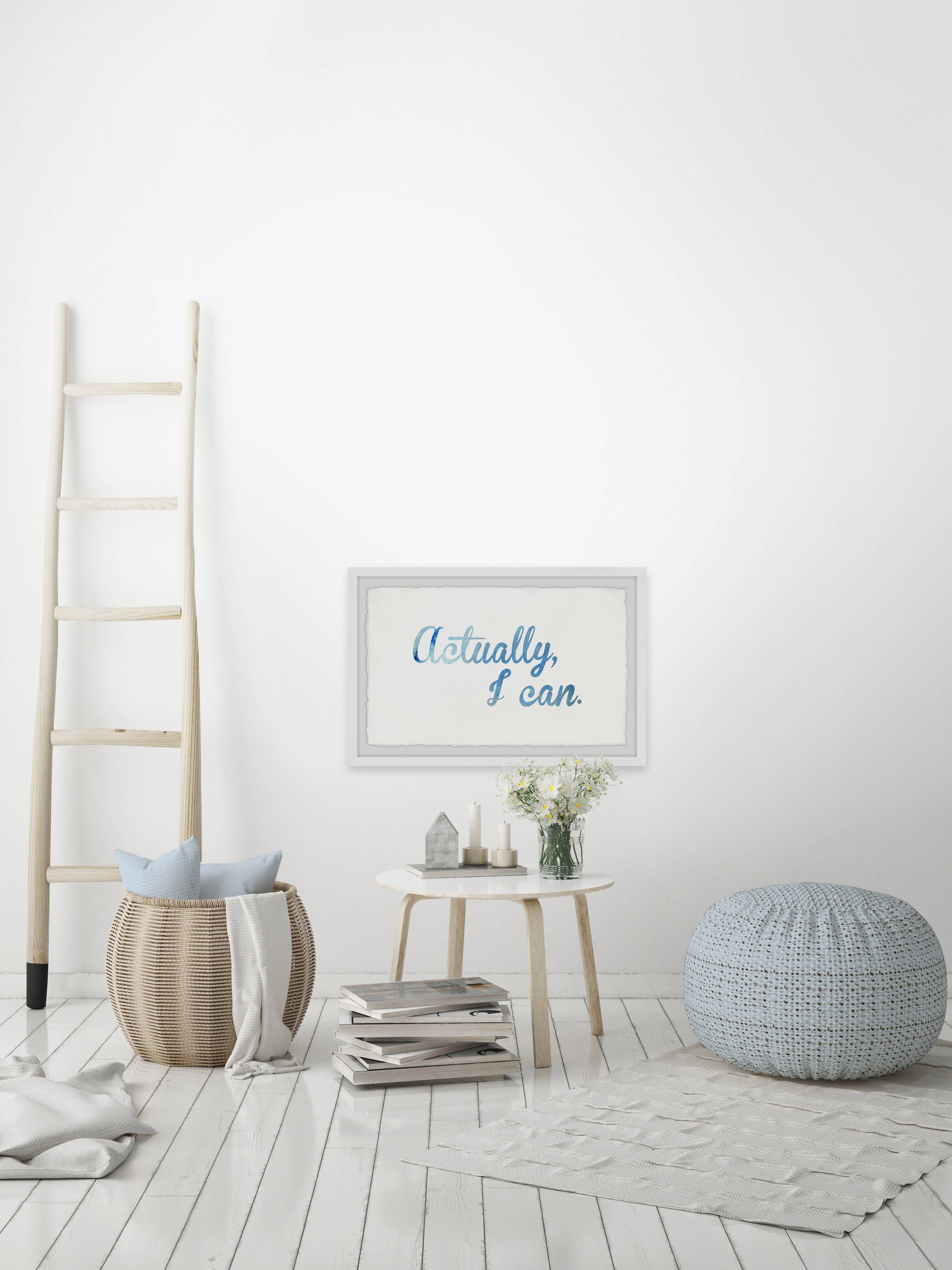 Marmont Hill Actually I Can Iii By Dantell Framed Wall Art, 36.00" x 1.50"