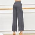 thumbnail image 4 of WILLBEST Pantalones de Pierna Ancha, Cintura Alta, Rectos, Para Entrenamiento de Danza Moderna, Estilo Clásico, Pantalones Casuales Para Mujer, Yoga, Elásticos, Adecuados Para Cualquier Ocasión., 4 of 4