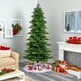 thumbnail image 6 of Nearly Natural Clear Prelit LED Green Decorated Fir Christmas Tree, 8', 6 of 7