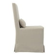 thumbnail image 6 of Padma's Plantation Sandspur Beach Wood Dining Chair in Brushed Linen White, 6 of 6