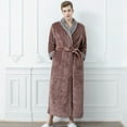 thumbnail image 1 of Camisón de franela de otoño e invierno más pijama largo acolchado de terciopelo para parejas para hombres ropa de hogar linda para mujeres, 1 of 6
