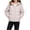 Beige-05, variant on Owordtank Girls Hooded Quilted Puffer Jacket Full Zip Elastic Cuff Side Pocket Warm Short Outerwear Coat