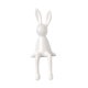 thumbnail image 5 of Estatua de conejo de cerámica, figura coleccionable de conejo, escultura creativa de mesa para Blanco, 5 of 9